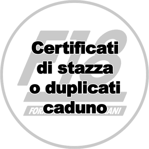 Certificati di stazza o duplicati caduno