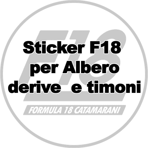 Set completo sticker F18 per Albero, derive e timoni
