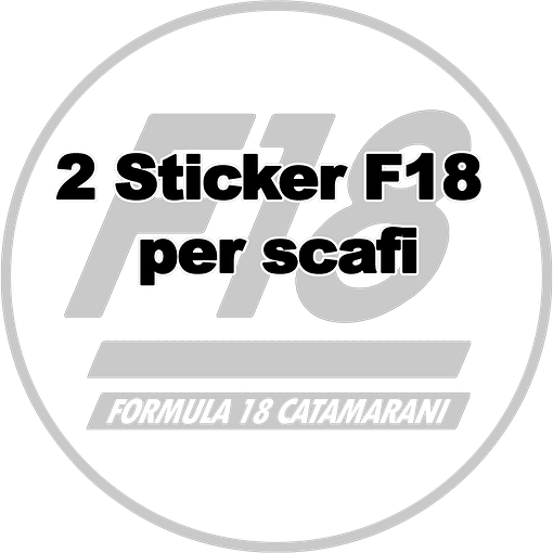 2 Sticker F18 per scafi